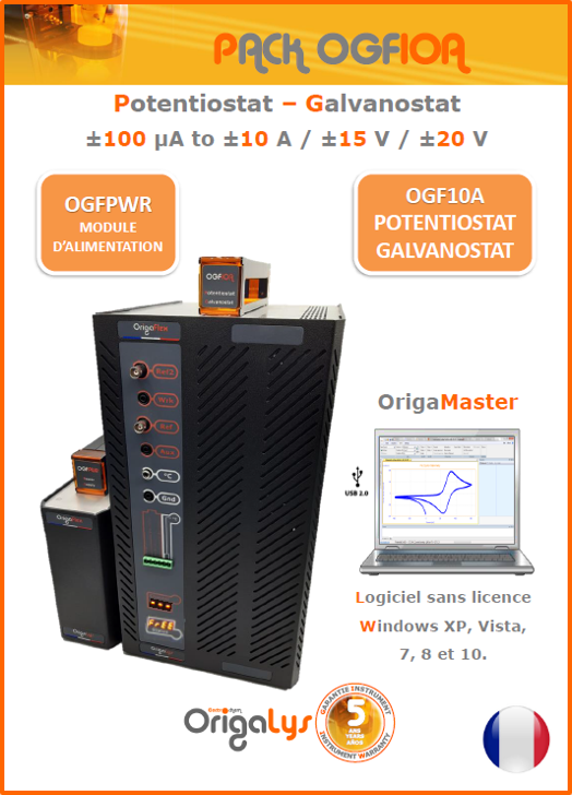 Brochure Orgailys pour l'OGF10A Potentiostat Galvanostat