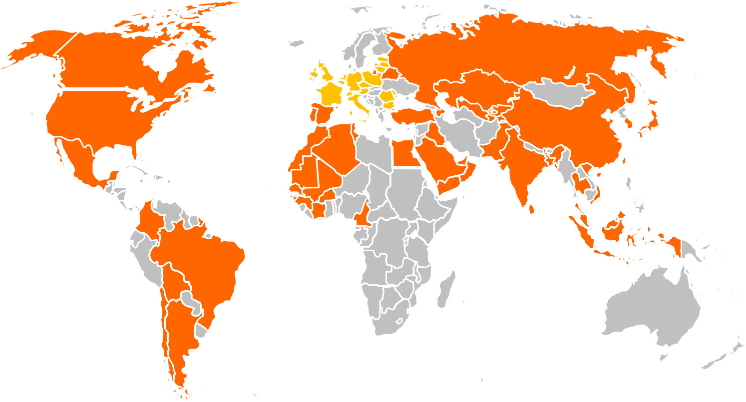 Réseau de distributeurs Origalys Électrochimie Amérique