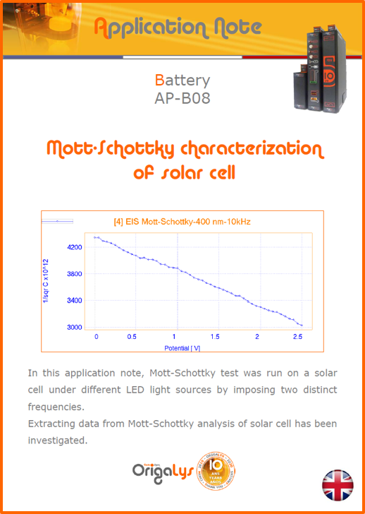 mott-schottky on solar cell application note